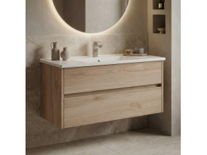 Mobile lavabo "Side 100 v3" - 100 x 45 x 52 cm - Rovere 2
