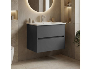 Mobile lavabo "Side 65 v2" - 65 x 45 x 52 cm - Antracite opaco 2