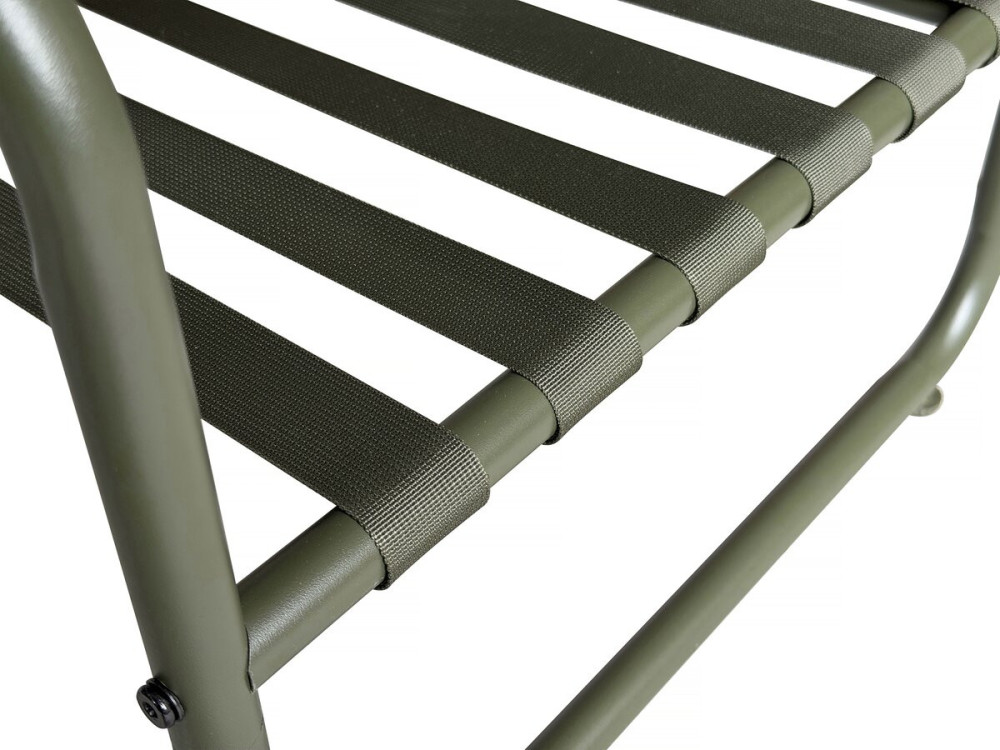 Set di mobili da giardino in metallo "Sora" con cuscini - 4 posti - Verde