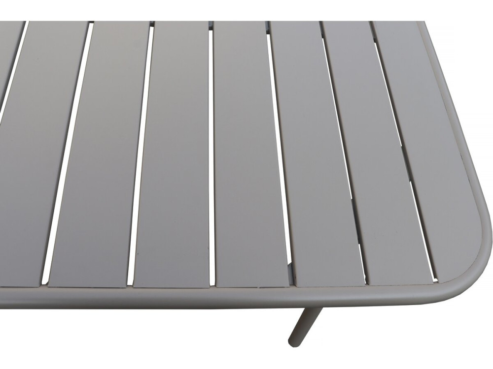 Tavolo da giardino in metallo "Bilbao" - 180 x 90 x 71 cm - Tortora
