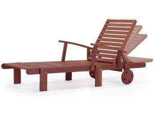 2 lettini pieghevoli in legno esotico TOKYO - MAHOGANY - Mogano 2