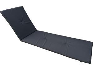 Cuscino per lettino prendisole in legno esotico - Nero