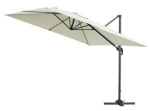 Ombrellone da giardino decentrato in alluminio SUN 3 - Quadrato  - 3 x 3 m - Ecru 2