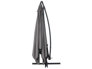 Ombrellone da giardino decentrato in alluminio ILIOS 3 - Quadrato - 3 x 3 m - Grigio 2