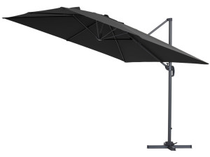 Ombrellone da giardino a sospensione "Sun 3 " - Quadrato - 3 x 3 - Nero - Base inclusa 2