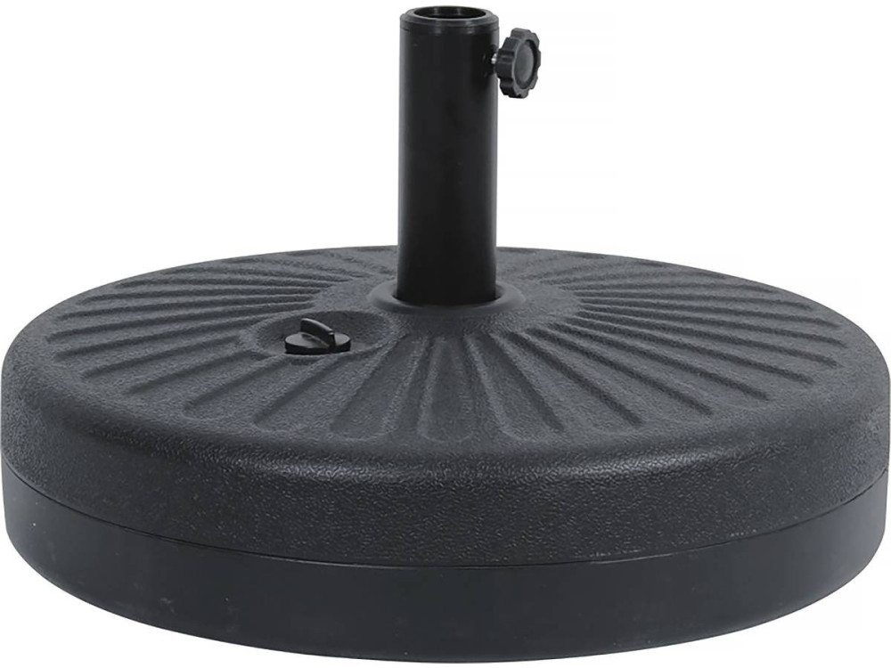 Ombrellone da giardino "Sol 2" - Rettangolo - 2 x 3 m - Grigio + base per ombrellone inclusa