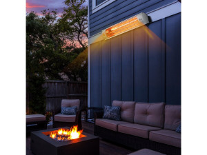 Riscaldatore da terrazza a infrarossi - 2000W - Argento 2