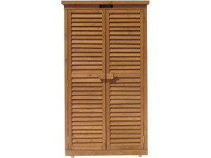Armadio da giardino SPACE -  87 x 46.5 x 160 cm - Marrone 2