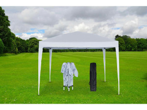 Gazebo da giradino "Svetlana 3" - 9 m² - 3 x 3 m - Bianco 2