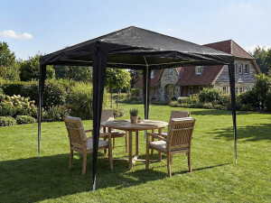Pergolato da giardino "Natacha 3" - 3 x 3 m - Grigio 2