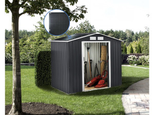 Capanno da giardino in metallo- "Vegas"-  2,7 m² con pannelli solari 2