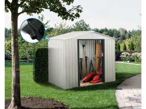 Casetta da giardino in metallo Nebraska - 4,07 m² con grondaia 2