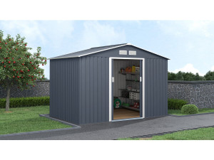 Casetta da giardino in metallo "Vegas II" - 5,29 m2 - Grigio 2