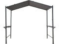 Gazebo pergolato per barbecue - 277 x 149 cm - Antracite
