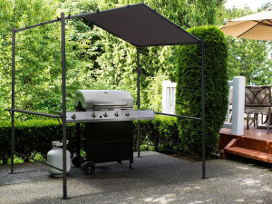 Gazebo pergolato per barbecue - 277 x 149 cm - Antracite 2