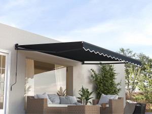 2,5 x 3 m Tenda retrattile in alluminio "Ombra 3" - Grigio antracite 2