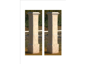 Set di 2 colonne per cancello "Tradition" - 41 x 41 x 200 cm 2
