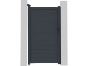 Cancello in alluminio "Marc" - 101,2 x 180,9 cm - Grigio