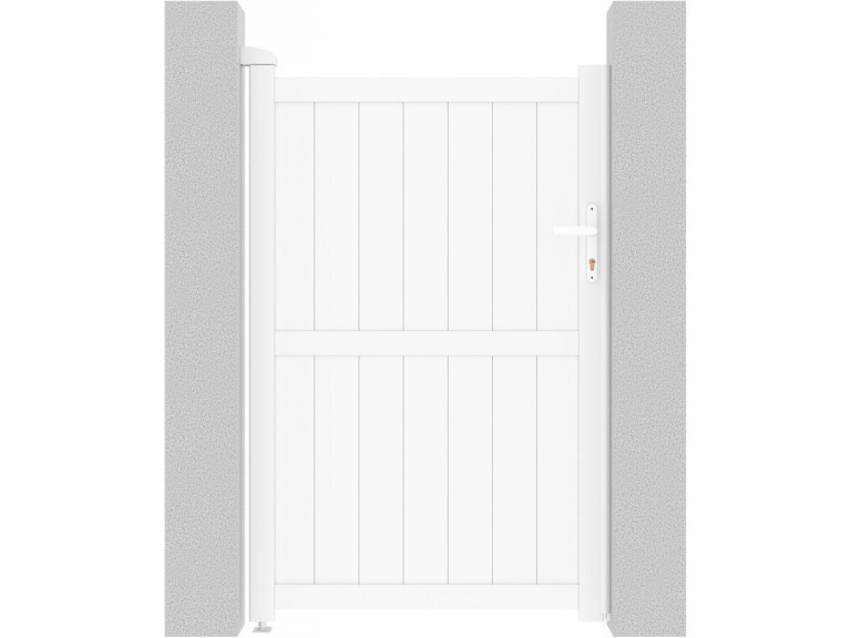 Cancello in alluminio "Lola" - 101.2 x 155.9 cm - Bianco