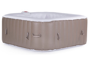 SPA GONFIABILE MONAC IN PVC - 6 POSTI- TORTORA/CREMA