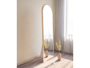 Specchio in legno "Emma" - 50 x 160 cm - Beige 2