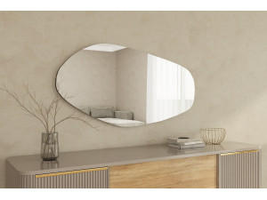 Specchio in legno "Bella" - 60 x 120 cm - Nero 2
