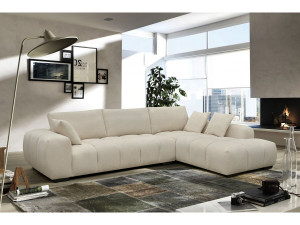 Divano angolare in tessuto “Monceau” - 3 posti - Beige 2
