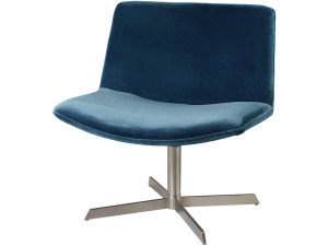 Poltrona "Kiss" - Velluto - Blu 2