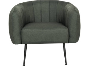 Poltrona in tessuto "Diana" - Grigio scuro 2