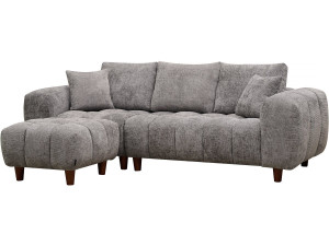 Pouf "Matignon" per divano dritto - 70 x 70 x 46 cm - Grigio 2