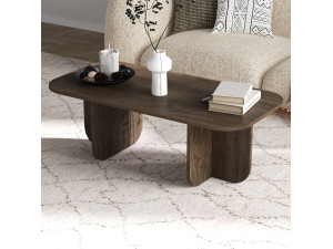 Tavolino in legno "Becaj" - 120 x 60 x 41 cm - Noce 2