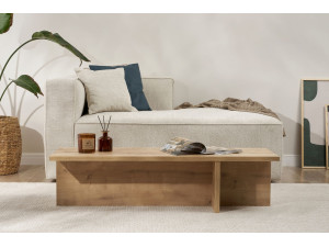 Tavolino da caffè in legno "Harbor" - 120 x 45 x 30 cm - Rovere Zaffiro 2