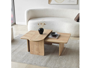 Set di tavolini in legno "Paris" 105 x 60 x 35 cm - Bronzo 2