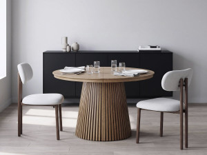 Set di 2 sedie da pranzo in finto legno "Veralia" - Grigio chiaro 2