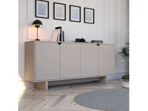 Credenza in legno "Oz" - 180 x 40 x 81 cm - Beige 2