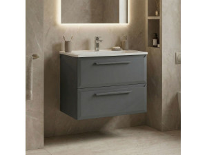 Mobile lavabo "Nuvola 65 v2" - 65 x 50 x 62 cm - Grigio 2