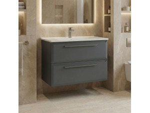 Mobile lavabo "Nuvola 80 v2" - 80 x 50 x 62 cm - Antracite 2