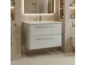 Mobile lavabo "Nuvola 80 v2" - 80 x 50 x 62 cm - Cashmere 2