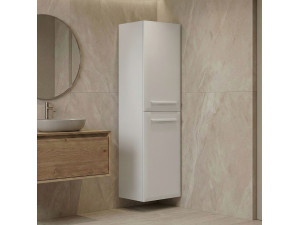 Mobile da bagno "Nuvola 40 v3" - 40 x 32 x 138 cm - Bianco 2