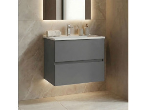 Mobile lavabo "Nest 71 v2" - 71 x 51 x 55 cm - Grigio opaco 2