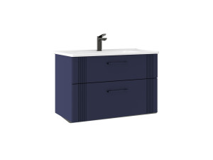 Mobile lavabo "Bari 85 v2" - 85 x 45 x 55 cm - Blu navy opaco