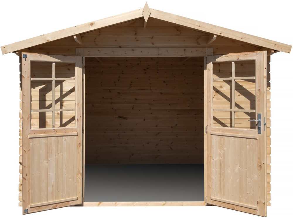 Casetta da giardino in legno 9,4 m² "Lys" - 320 x 298 x 225 cm - 28 mm