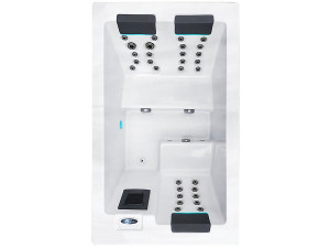 Spa "Serene 3" - 2 sedute + 1 reclinabile - 2,10 x 1,30 x 0,81 m 2