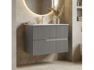 Mobile lavabo "Moonlight 70 v2" - 71 x 51 x 51 cm - Matte Mink 2