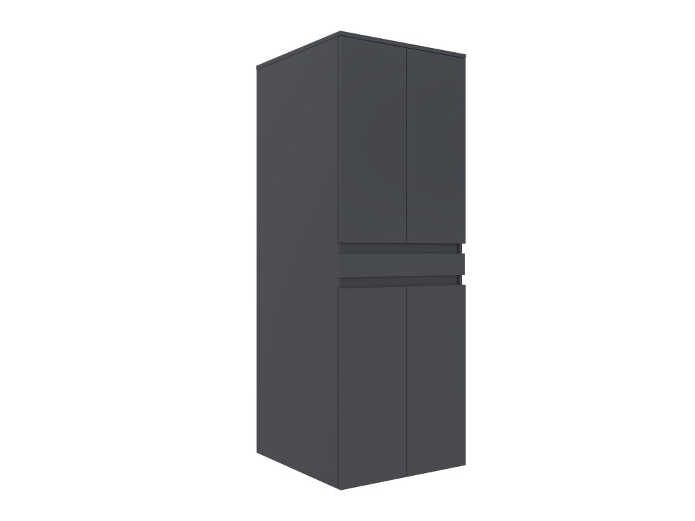 Mobile per lavatrice "Neve 70" - 70 x 73 x 193 cm - Antracite opaco
