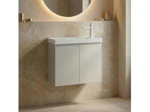 Mobile lavabo "Ferla 60" - 60 x 22 x 50 cm - Cashmere opaco 2