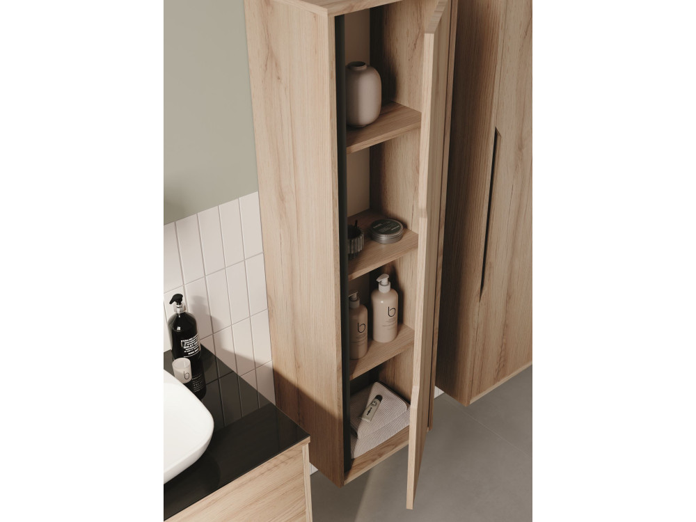 Mobile da bagno "Galia 40" - 40 x 30 x 138 cm - Rovere