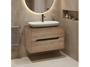 Mobile lavabo "Galia 80 v2" - 80 x 50 x 50 cm - Rovere 2