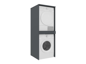 Mobile per lavatrice "Linfa 70" - 70 x 73 x 193 cm - Antracite opaco