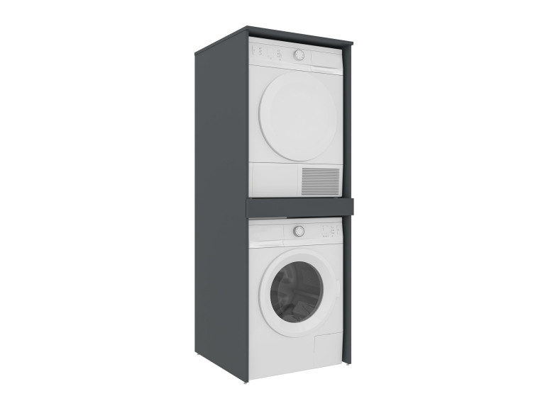 Mobile per lavatrice "Linfa 70" - 70 x 73 x 193 cm - Antracite opaco